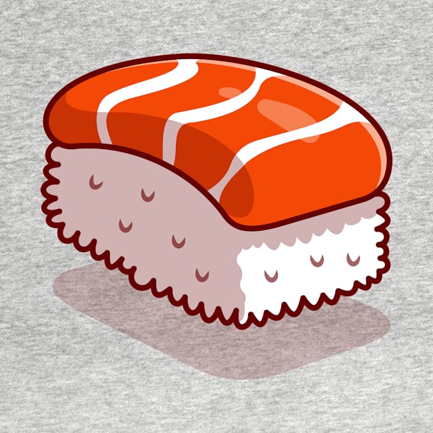 Salmon Sushi Cartoon Illustration by Catalyst Labs